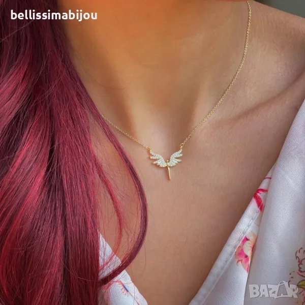 Нежно Дамско Колие от Стомана с Висулка Феникс, снимка 1