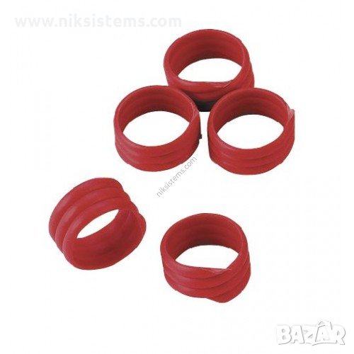 Пръстени за Птици Спирала едноцветни 16 мм. - 20 бр. , снимка 1