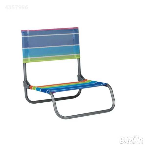 Сгъваем стол на райета за къмпинг, плаж, Цветен , снимка 1
