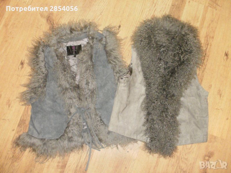 дамски, елеци естествен велур и косъм М и L/XL, снимка 1