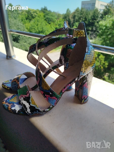 обувки с дебел ток , снимка 1