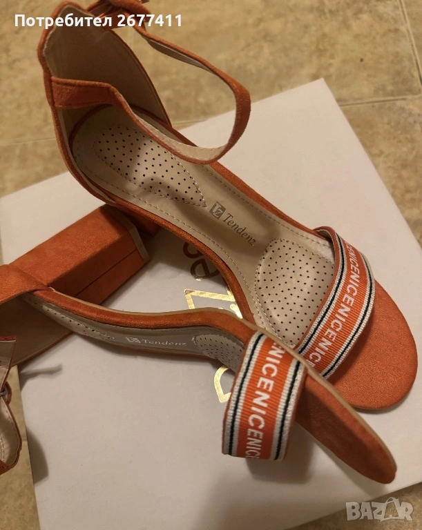 Сандали на висок ток , снимка 1