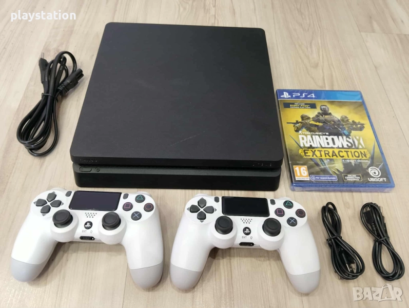 Playstation 4 Slim с два нови контролера, снимка 1