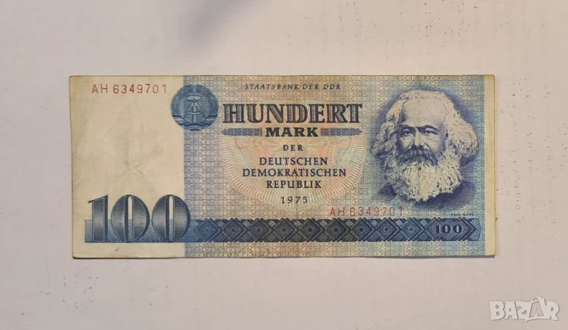Германия ГДР 100 марки 1975 година, снимка 1