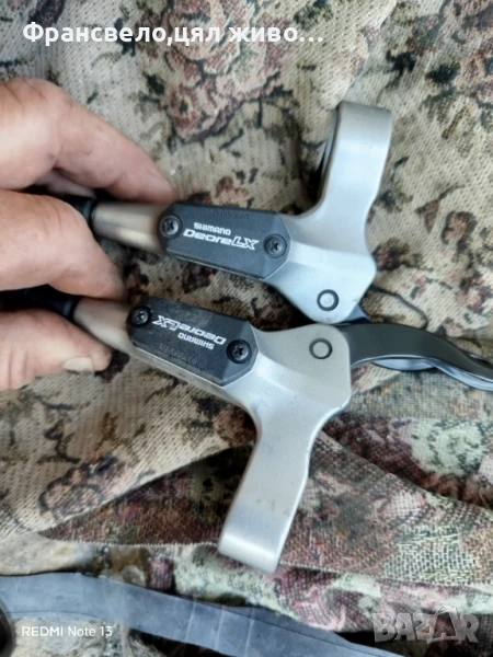 Хидравлични спирачки за велосипед колело Shimano deore sx свалени от 26 цола , снимка 1