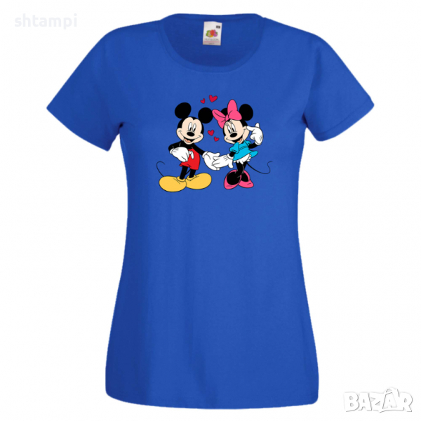 Дамска тениска Mickey & Minnie 7 Мини Маус,Микки Маус.Подарък,Изненада,, снимка 1