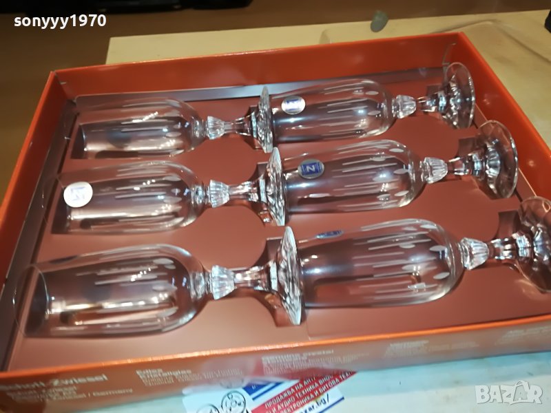 germany made-kristallglase x6 внос germany 0202230825, снимка 1