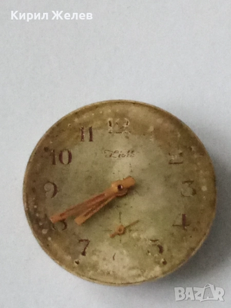 Механизъм с циферблат от стар ръчен часовник 52065, снимка 1
