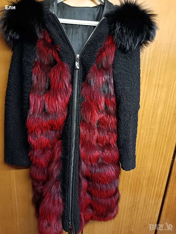 Палто лисица естествен косъм , снимка 1
