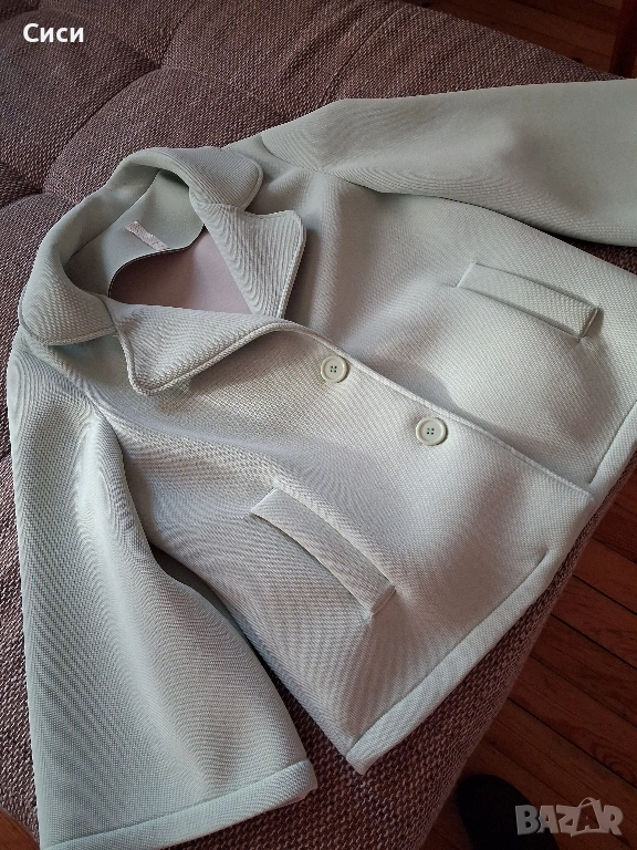 Дамско сако цвят мента, снимка 1