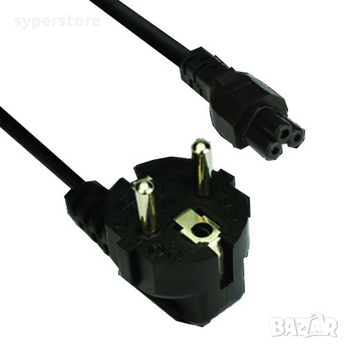 Захранващ Кабел за Адаптер за Лаптоп 1.5м VCom SS001351 3C*0.5mm2 Power Cable for Notebook, снимка 1