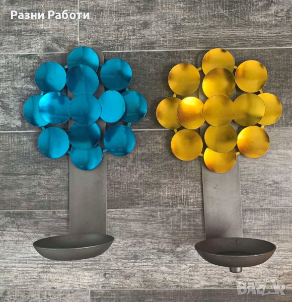 Свещник ковано желязо Landstingets Verkstäder, Västerås, Швеция, снимка 1