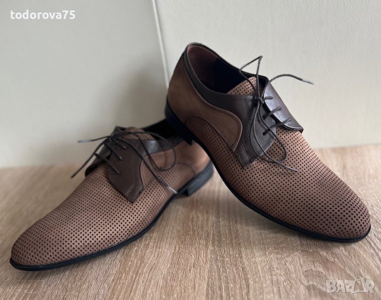 Нови обувки от естествена кожа(набук),40 номер, снимка 1