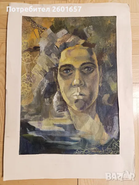 Мария Костадинова, портрет, 1990 г. , снимка 1