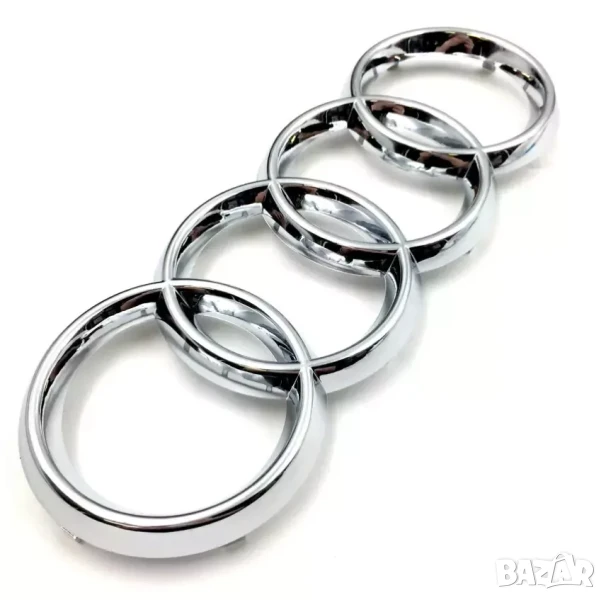 Хромирана емблема 285 мм Audi – за предна решетка, хром/никел, снимка 1