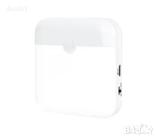 Смарт Нощна Лампа със Сензор за движение LED осветление USB зареждане, снимка 1