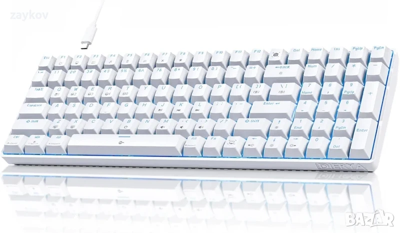 Геймърска клавиатура Dierya DK98se, 98 клавиша, механична клавиатура, снимка 1