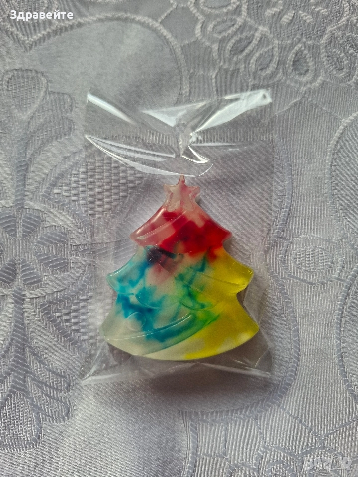 Коледни глицеринови хипоалергенни сапунчета , снимка 1