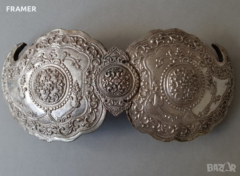 Възрожденска Македонска Пирин 1878 СРЕБЪРНА пафта пафти, снимка 1