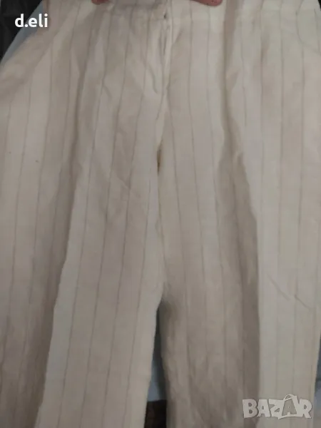 Два бели панталона USA. Liz Cardone/ Kate Cooper Size M 💯% Лен Нов ленен панталон, снимка 1