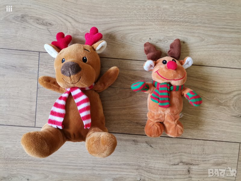 Коледни еленчета - плюшени играчки, снимка 1