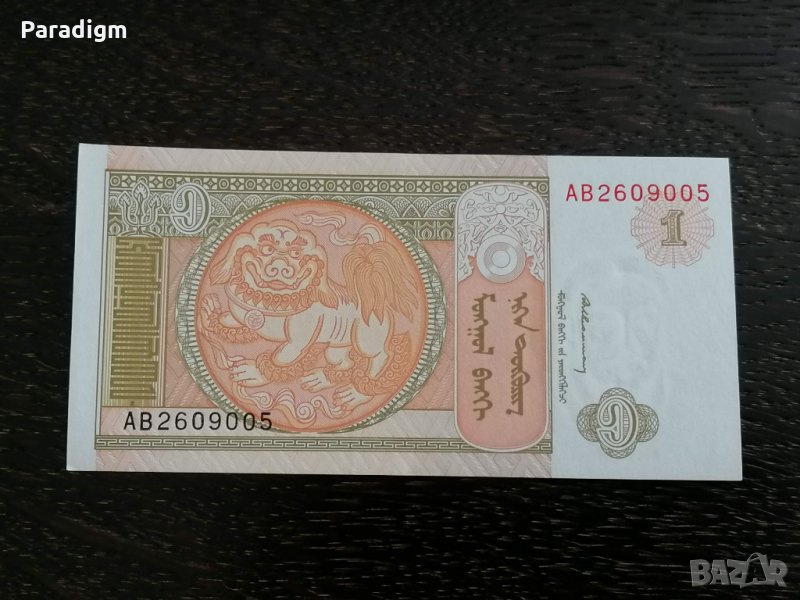 Банкнота - Монголия - 1 тугрик UNC | 1993г., снимка 1