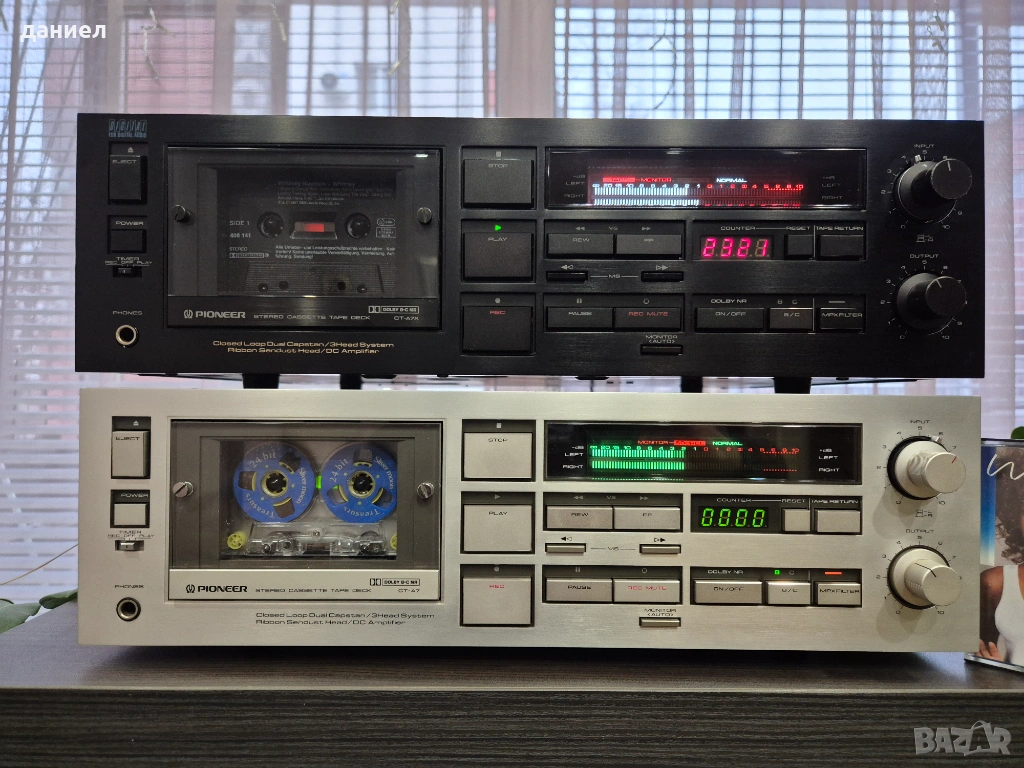 Два броя висок клас триглави касетни декове PIONEER CT-A7X и Pioneer CT-A7, снимка 1