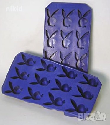 12 заек PLAYBOY Плейбой дълбоки силиконов молд форма фондан шоколад бонбони, снимка 1