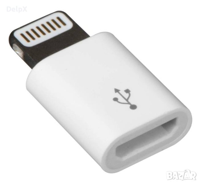 Букса преходна MICRO USB(ж)/Apple lighining(м), снимка 1