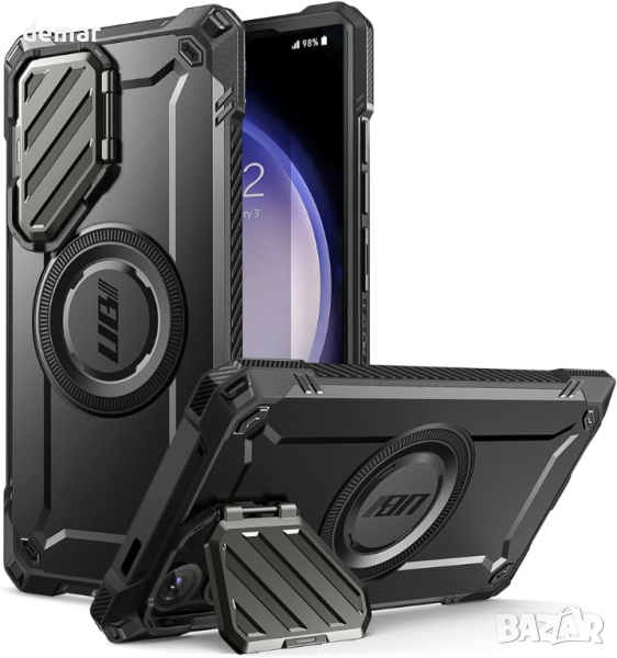 Калъф SUPCASE UB Mag XT за Samsung Galaxy S24 Ultra (2024 г.) с вградена стойка (черен), снимка 1