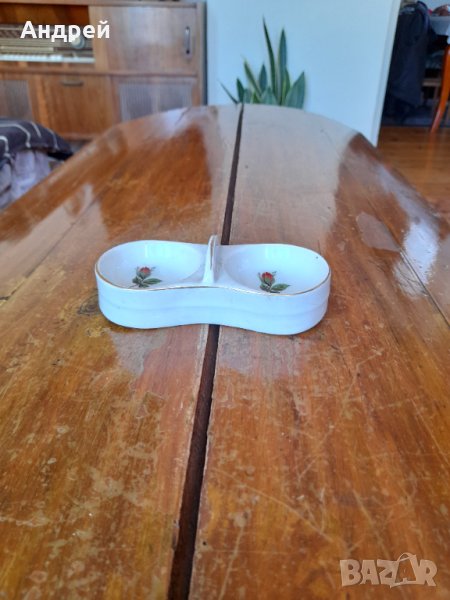 Стара порцеланова солница #18, снимка 1