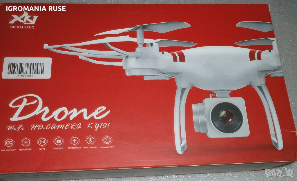 Mini Drone Дрон KY101 RC  HD Camera Камера, снимка 1