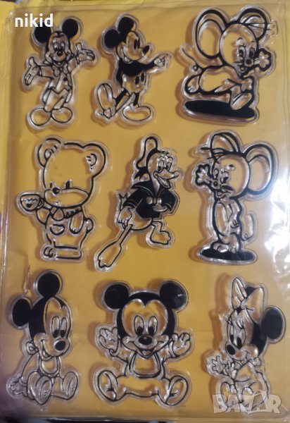 Мики и Мини Маус Джери Доналд Дък Мече силиконов гумен печат декор бисквитки фондан Scrapbooking, снимка 1