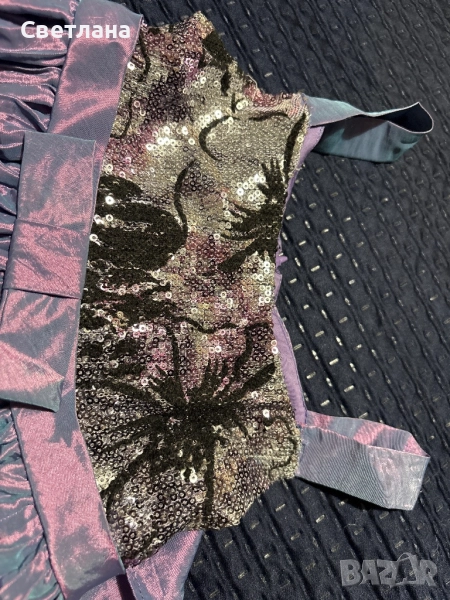 Рокля. Хамелион ( лилаво-синьо-розов) 3 години., снимка 1