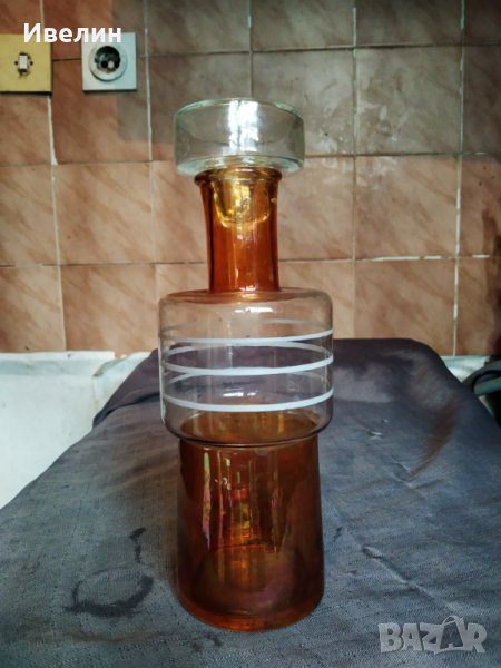 стара гстъклена гарафа аарт деко  , снимка 1