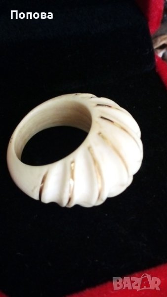 Антикварен  пръстен от злато и слонова кост, снимка 1