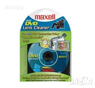 Нов почистващ диск DVD-R 8см за видеокамери, mini DVD Lens cleaner MAXELL, снимка 1