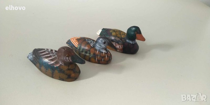 Дървени фигурки патета, снимка 1