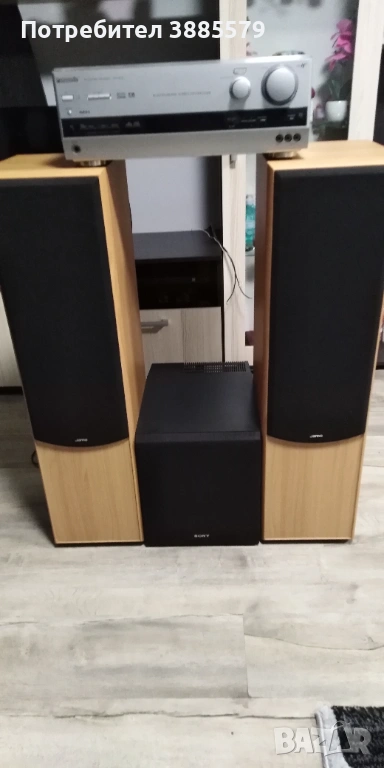 AV Ресивър, тонколони, активен субуфер, снимка 1