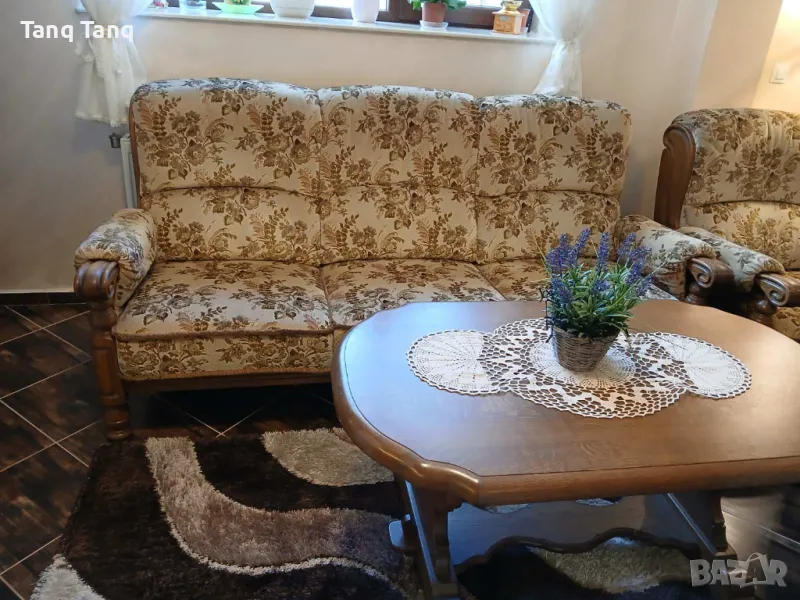 Холова гарнитура, фотьоил и таборетка, снимка 1