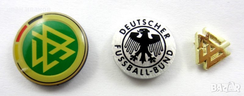 Германска Футболна Федерация-Лот 3 стари значки-Лого-Емблема, снимка 1