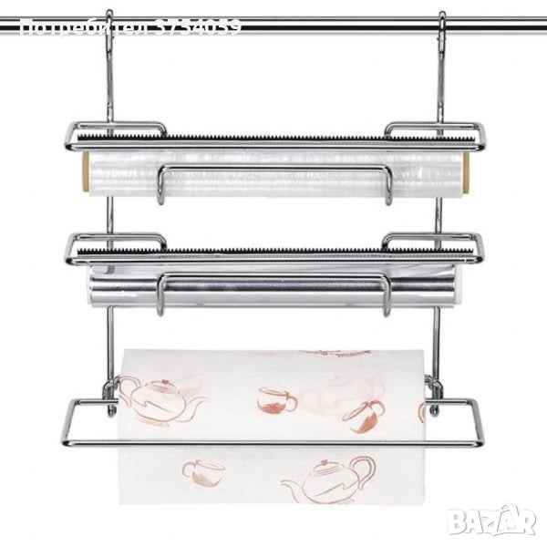 Държач за кухненска хартия - троен 33xH36cm, снимка 1