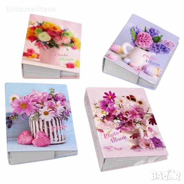Фотоалбуми с флорални корици – 40 броя снимки 10х15, снимка 1