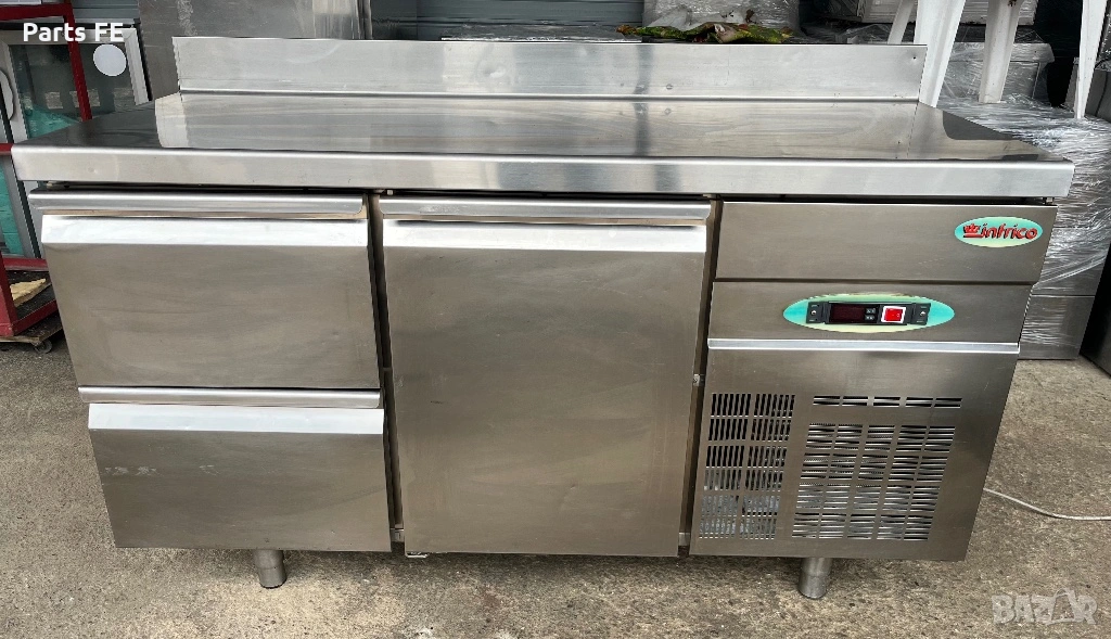 Хладилна маса професионална гастро 1 врата 2 чекмеджета profesionalna hladilna masa gastro, снимка 1