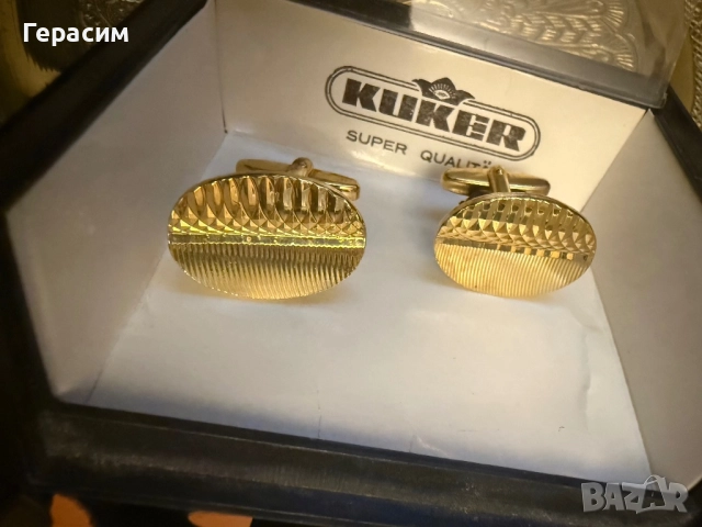 Старинни месингови плътни копчета за ръкавели с кутийка, снимка 5 - Антикварни и старинни предмети - 51858090