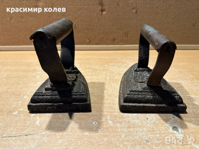 стари чугунени ютии, снимка 4 - Антикварни и старинни предмети - 52313803