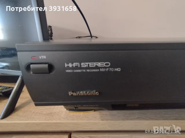 Продавам видеорекордер Panasonic NV-F70 HiFi stereo, снимка 5 - Плейъри, домашно кино, прожектори - 56015758
