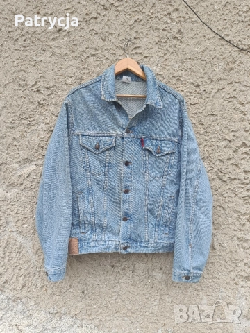 Vintage дънково яке 90s XL уникално , снимка 2 - Якета - 52025237