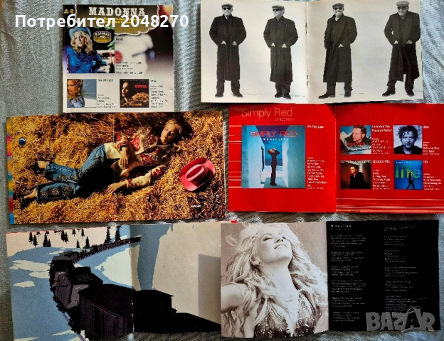 Нови Оргинал с Албум цветни снимки.Joe Cocer Madona Shakira, Simple Red. 5.Barry Manillow , снимка 5 - CD дискове - 52398324