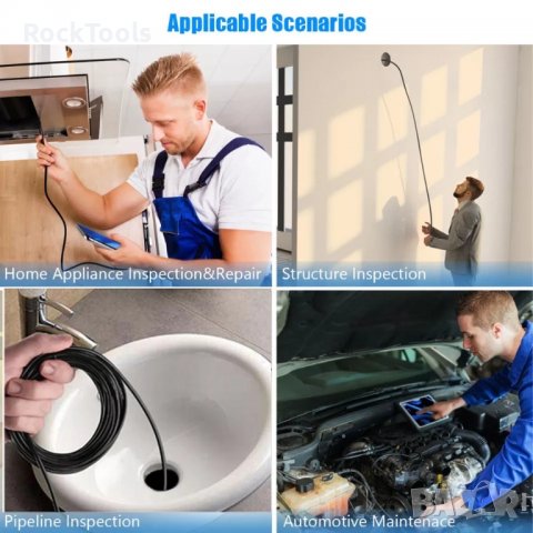 USB Ендоскоп Бороскоп с 10 метра кабел камера за телефон компютър Android PC лаптоп, снимка 3 - Други инструменти - 39939098